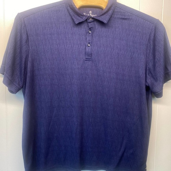 Nat Nast Men's Extra Large Navy Blue Short Sleeve Polo Shirt - Picture 3 of 4